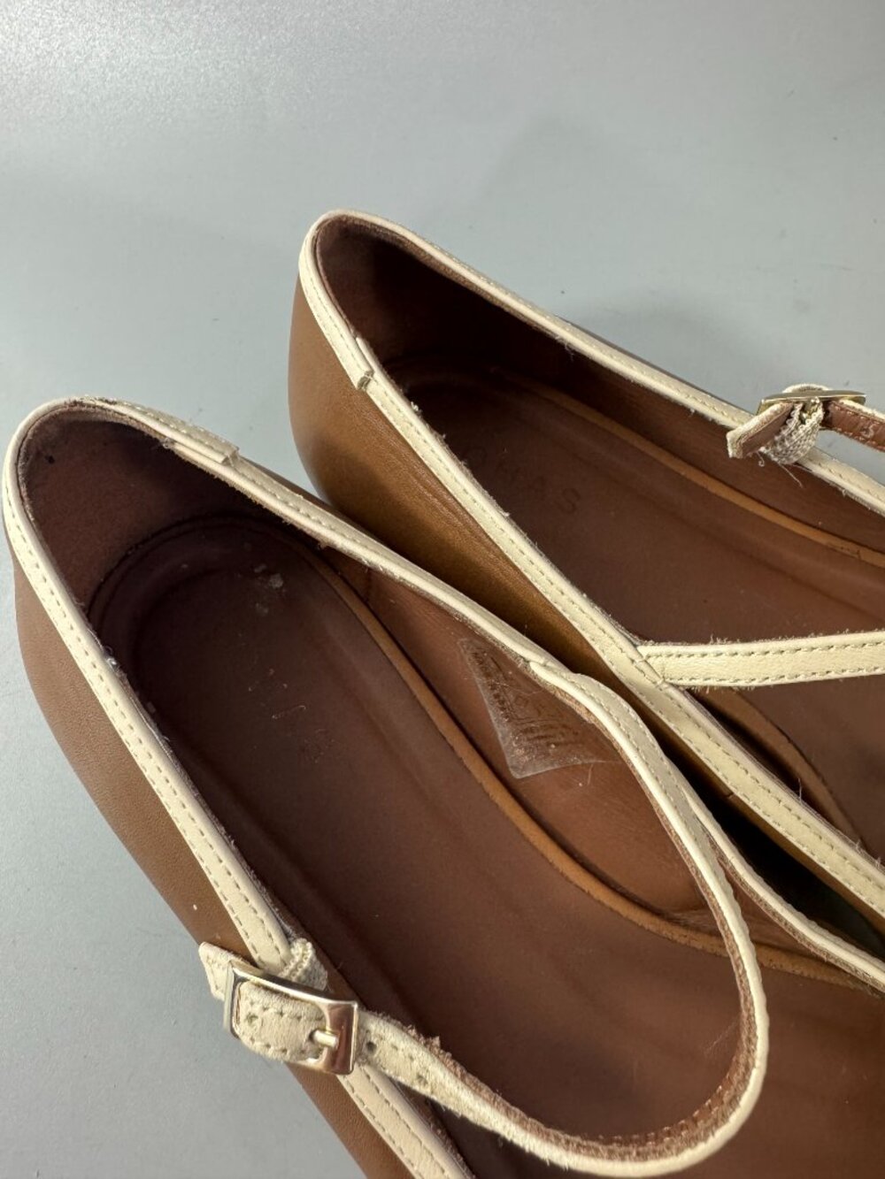 alohas Agate Retro Tan Ballet Flats, Size 39, US 8 - Picture 12 of 16